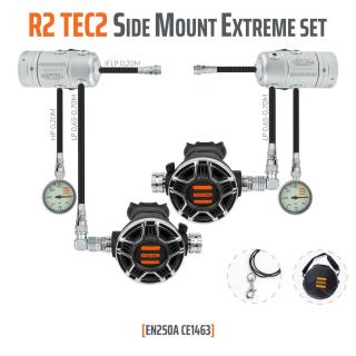 Regulátor Tecline R2 TEC2 SIDEMOUNT EXTREME SADA (S OBOUSTRANNÝM II. STUPNĚM)