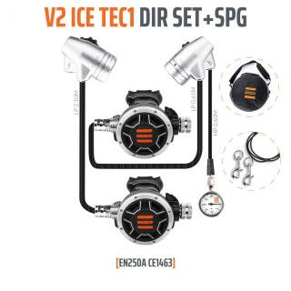 Regulátor Tecline V2 ICE TEC1 DIR SET s manometrem EN250:2014