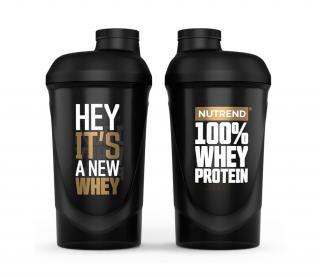 Shaker 100% Whey Protein, černý, 600 ml