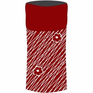 Sulov sportovní šátek s fleece červeno-bílý