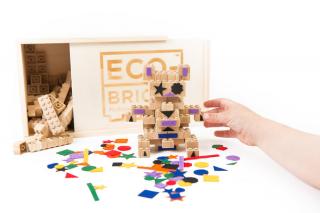 ECO-BRICKS Bambusová stavebnice 90 dílků