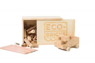 ECO-BRICKS Classic dřevěná stavebnice 90 dílků