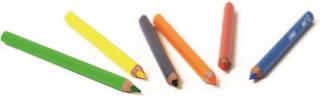 EDU3 Jumbo trojhranné pastelky, tuha 5 mm, jednotlivé barvy, 12 ks v papírové krabičce Barva: 4 barevné jádro