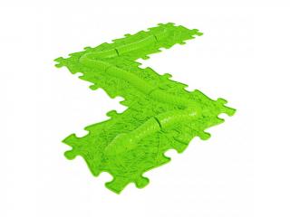 Ortopedický koberec Had zelený
