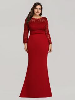 Ever Pretty červené šaty 7668 Velikost: 56 / 24 / 28