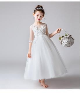 Ever Pretty dětské bílé šaty s květy 3392 Velikost: 150