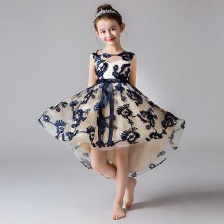 Ever Pretty dětské modré šaty s výšivkou 3389 Velikost: 120