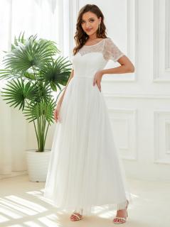 Ever Pretty luxusní bílé šaty 1447 Velikost: 36 / 04 / 08