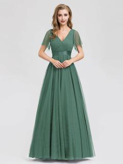 Ever Pretty plesové šaty zeleno šedé 7962 Velikost: 50 / 18 / 22