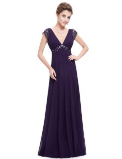 Ever Pretty šaty dlouhé elegantní fialové 8068 Velikost: 36 / 06 / 08
