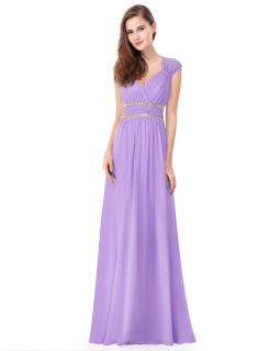 Ever Pretty šaty dlouhé elegantní světle fialové 8697 Velikost: 36 / 04 / 08