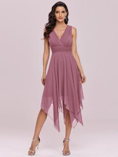 Ever Pretty šaty s cípy růžové 3142 Velikost: 50 / 18 / 22