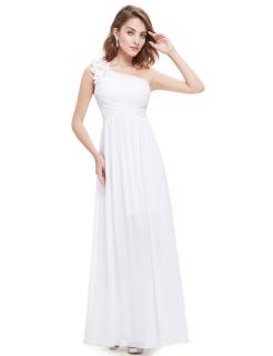 Ever Pretty svatební šaty bílé na ramínko 8237 Velikost: 44 / 12 / 16
