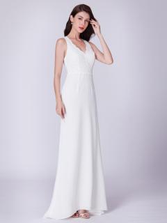 Ever Pretty úchvatné bílé šaty 7385 Velikost: 40 / 08 / 12