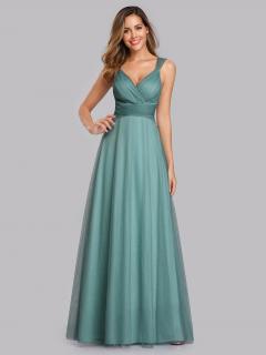 Luxusní modro zelené šaty Ever Pretty 7905 Velikost: 42 / 10 / 14