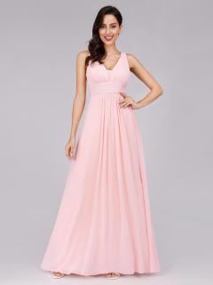 Plesové šaty elegantní jemně růžové Ever Pretty 8110 Velikost: 40 / 10 / 12