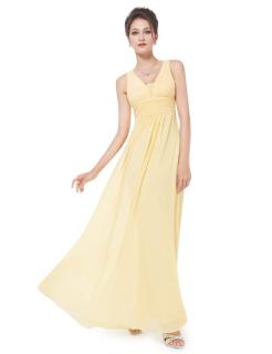 Plesové šaty elegantní žlutá Ever Pretty 8110 Velikost: 44 / 12 / 16