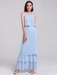 Světle modré šaty Ever Pretty 7173 Velikost: 38 / 06 / 10