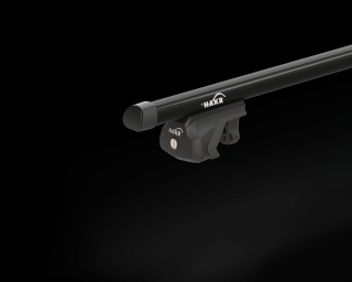 Střešní nosič Hakr Škoda Octavia III combi s podélníky, tyče ALU Black 1240mm