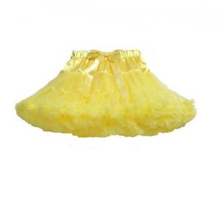 Dětská sukně TUTU PETTI Extra objem 3-6 let žlutá sluníčková