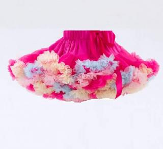 Dětská sukně TUTU PETTI extra velký objem Duo růžová fuchsie karneval