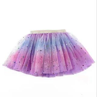 Dětská TUTU tylová sukýnka barevná hvězdičky sukně tylová 2-4 roky