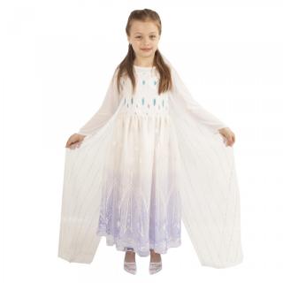Dětské šaty s vlečkou bílé Sněhová PRINCEZNA karneval kostým