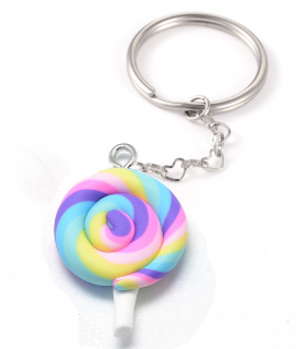 Klíčenka s přívěskem lízátko Lollipop