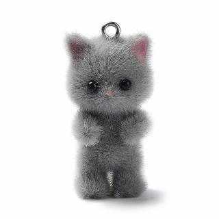 Kočička koťátko Kitty šedá přívěsek