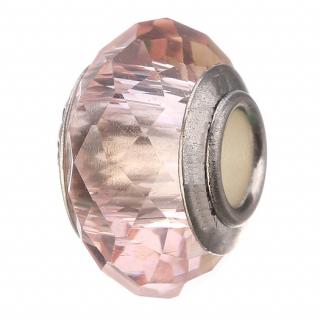 Korálek broušený sklo krystal LUX - růžový - TOPBEADS