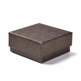 Krabička hnědá tmavá 7,5x7,5x3,6