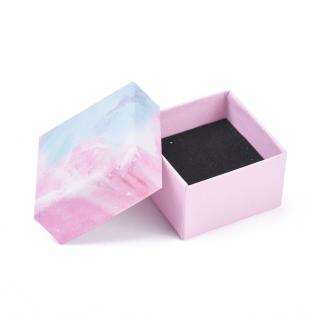Krabička růžovomodrá 5,2x5,2x3,2 cm