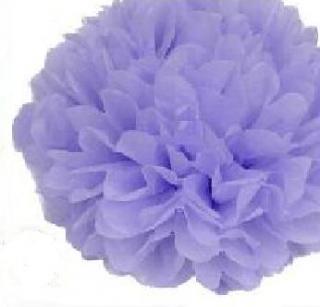 Papírové květinové koule Pom-poms 20cm - lila