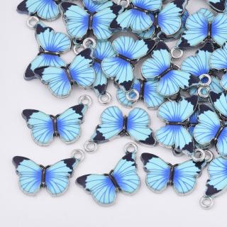 Přívěsek na řetízek motýlek modrásek