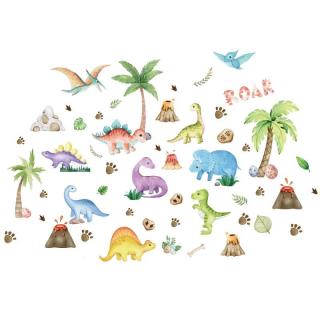 Samolepky na zeď dětské Dinosauři a pravěk