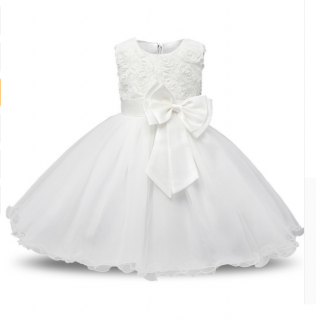 Šaty dětské luxusní slavnostní svatební bílé