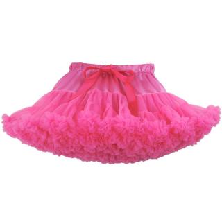 Sukně dětská TUTU PETTI Extra objem pro 12-18 let náctileté a dámská - růžová neon pink