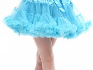 Sukně TUTU PETTI objem 6-12 let dívky - modrá azuro