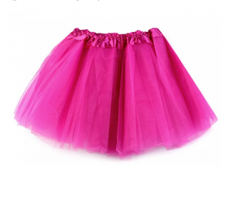 Tylová karnevalová TUTU sukýnka - růžová fuchsie