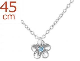 Stříbrný dámský náhrdelník - GESI Barva kamenů: Modrá