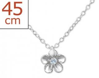 Stříbrný dámský náhrdelník - GESI Barva kamenů: Světle modrá