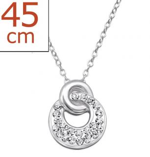 Stříbrný dámský náhrdelník - KOLO