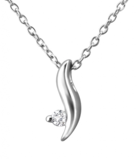 Stříbrný dámský náhrdelník - VLNA