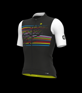 Letní cyklistický dres ALÉ pánský LOGO PR-S Black Velikost oblečení: 4XL