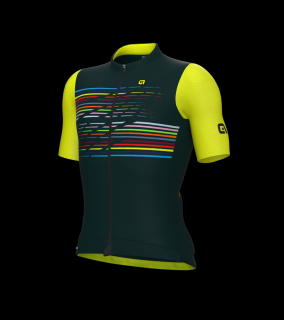 Letní cyklistický dres ALÉ pánský LOGO PR-S Dark Green Velikost oblečení: L