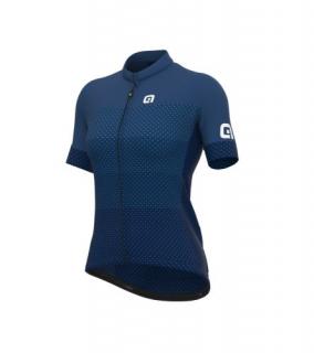 Letní cyklistický dres ALÉ  SOLID LEVEL LADY Blue/Blue Velikost oblečení: L