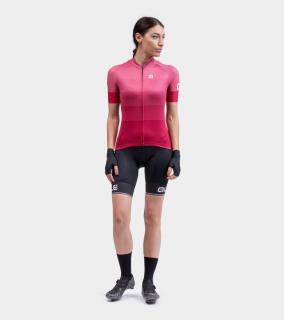 Letní cyklistický dres ALÉ  SOLID LEVEL LADY bordeaux Velikost oblečení: XL