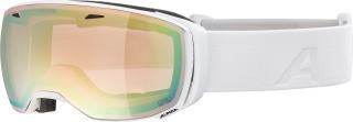 Lyžařské brýle ALPINA Granby QV - White gloss / Mirror gold