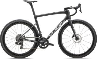 Specialized Tarmac SL8 Pro - SRAM Force eTap AXS- Satin Carbon / Metallic White Silver Velikost rámu: 44