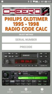 PHILIPS RADIO CODE CALC AUDI VW FIAT MB OPEL CITROEN SMART OEM (autorádio)